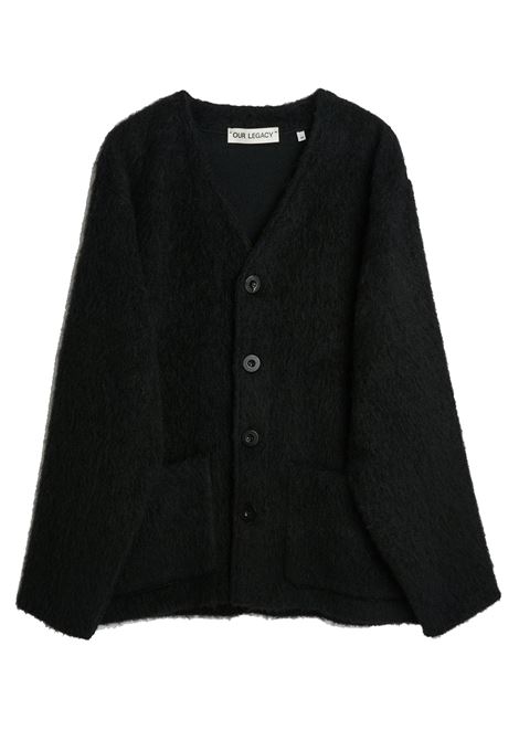 cardigan uomo nero OUR LEGACY | M4206CBM